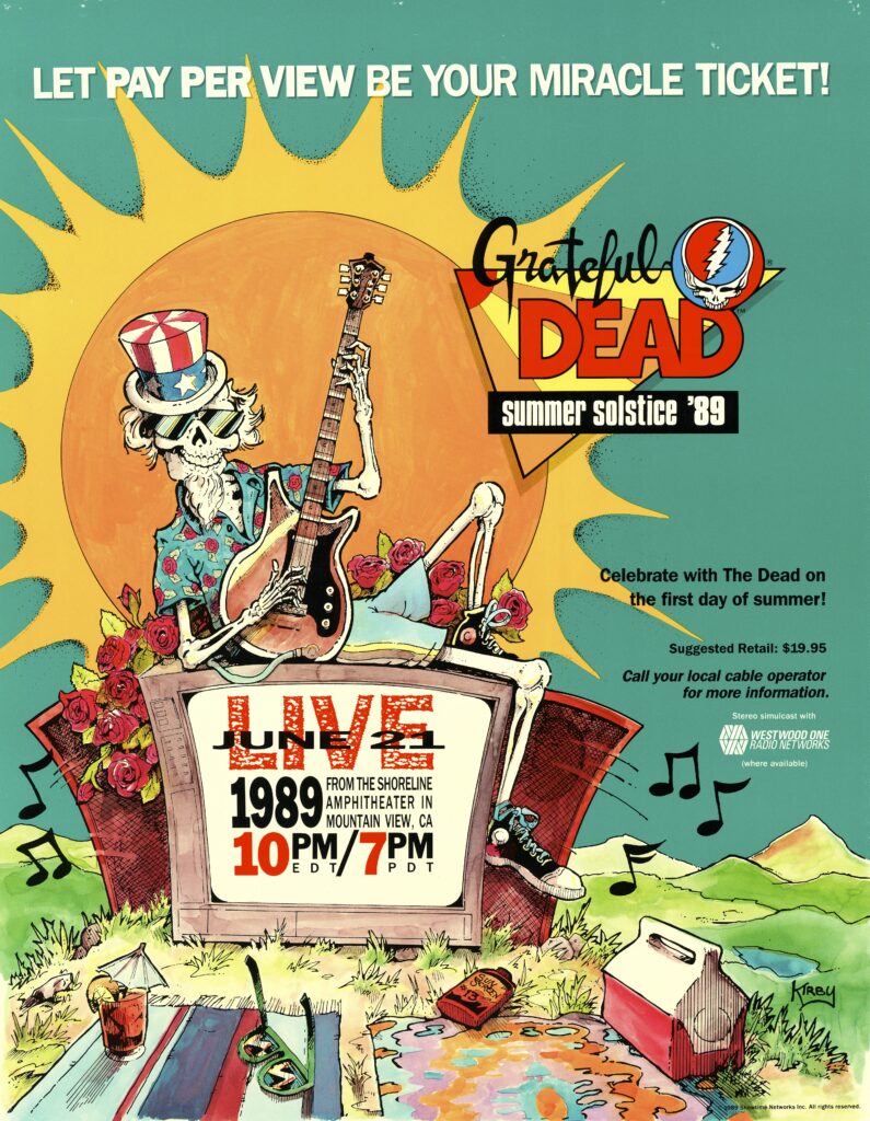 Grateful Dead on June 21, 1989 at Shoreline Amphitheatre