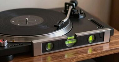 affordable turntable leveling test