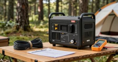 camping generator setup tips