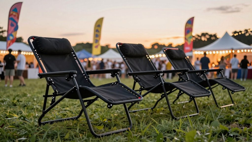 comfortable outdoor festival seating