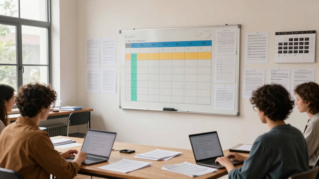 create detailed rehearsal schedule