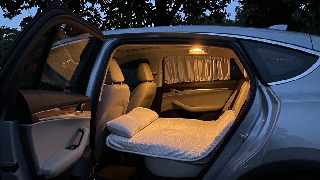 discreet secure car sleeping