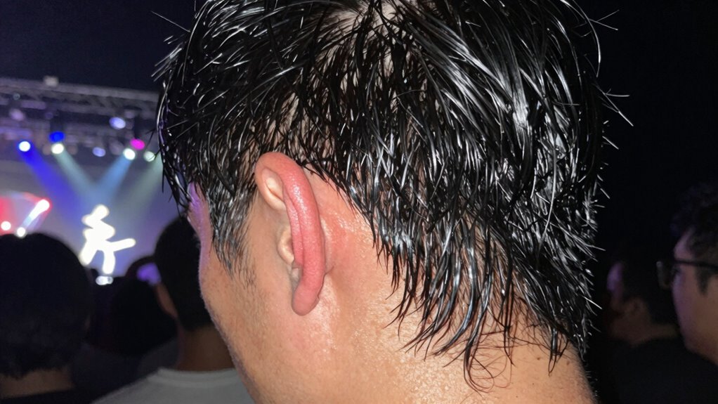 ear pressure after loud noise