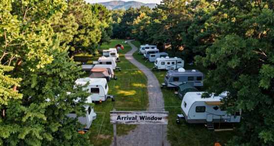 early arrival improves campsite choices