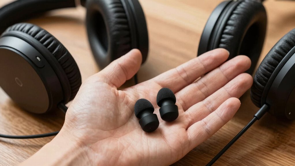 earplugs vs noise canceling headphones