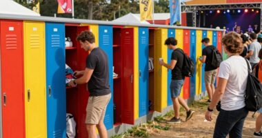 efficient festival locker usage