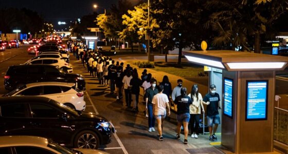 efficient post show parking exit