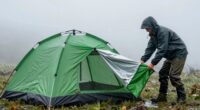 fast rainy morning tent takedown