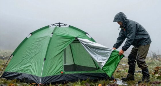 fast rainy morning tent takedown