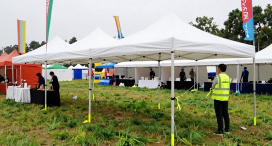 festival canopy setup tips