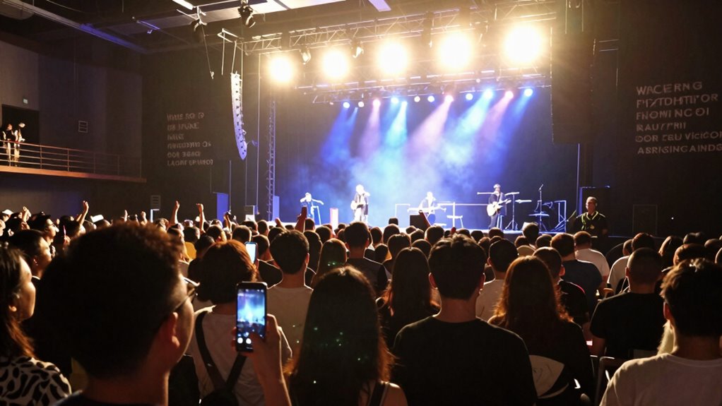 follow venue and artist guidelines