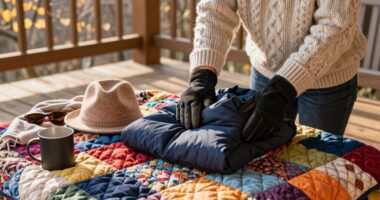 layered clothing for variable weather