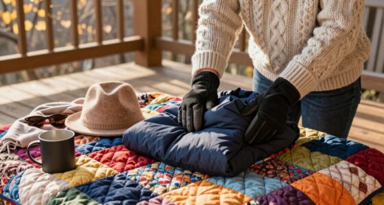 layered clothing for variable weather