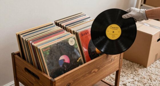 moving record collection carefully