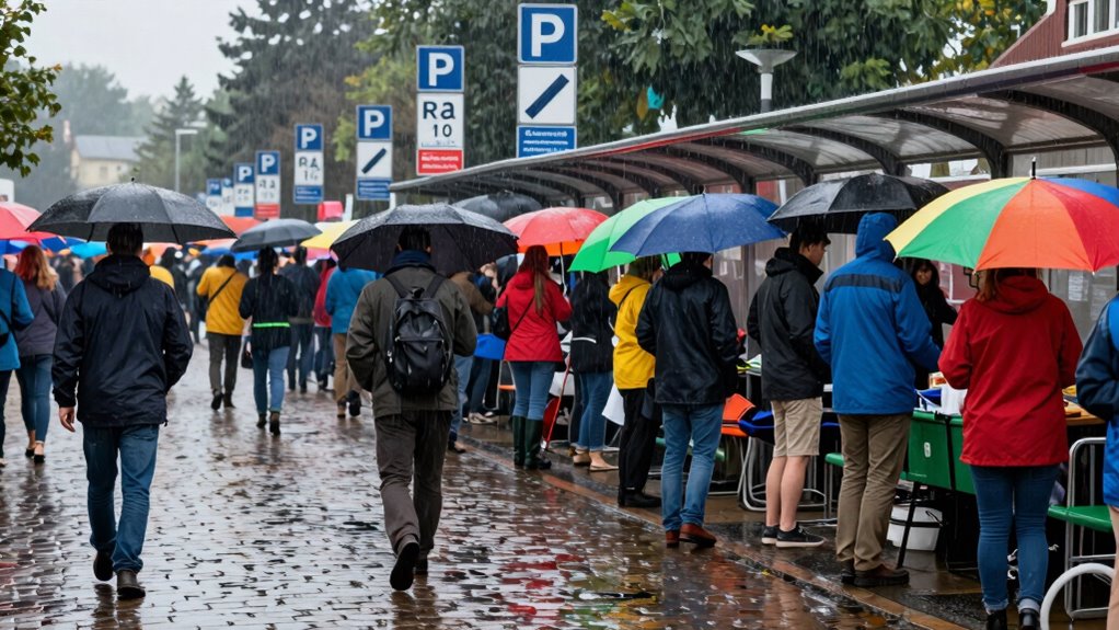 plan rainy day transportation