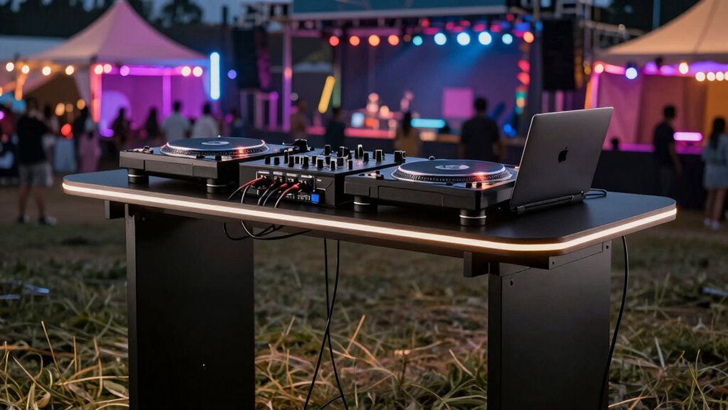 portable durable dj booth