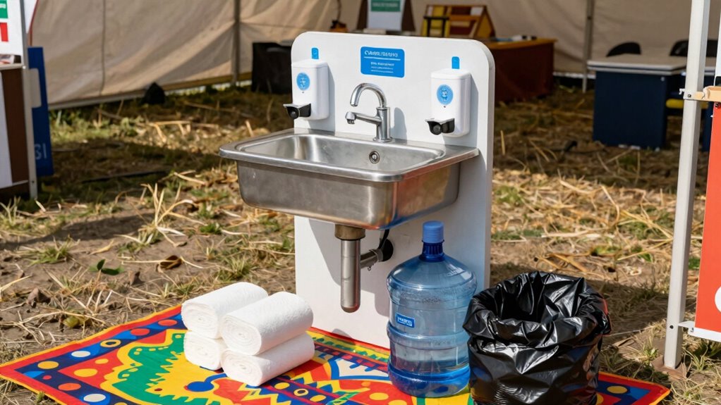 portable festival handwashing essentials
