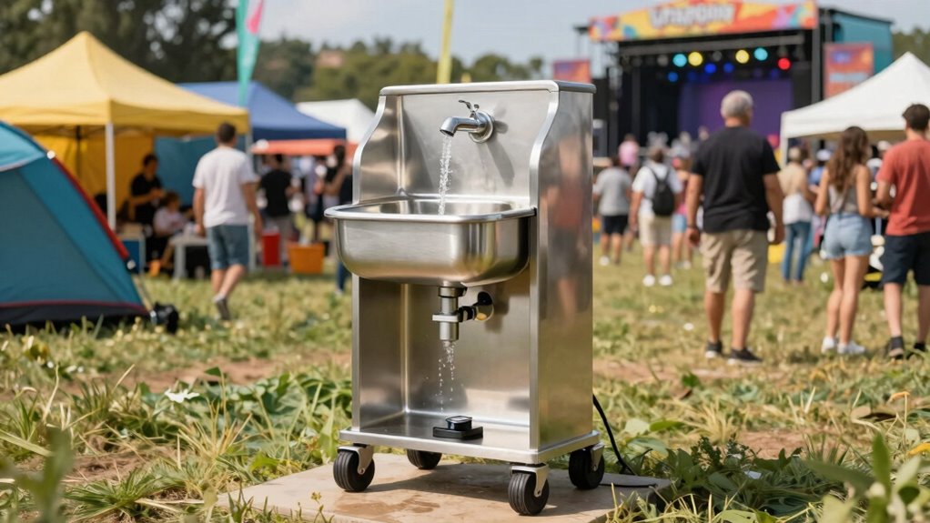 portable festival handwashing station