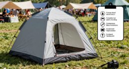 portable privacy tent setup