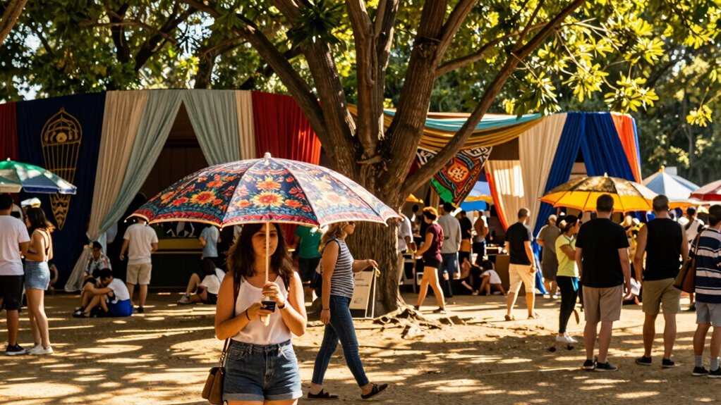 portable shade solutions for festivals
