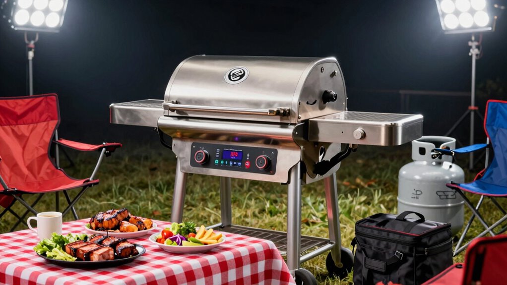 portable tailgate pellet grill