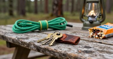 secure keys during camping
