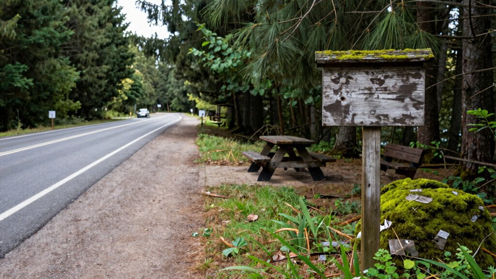 seek quiet scenic stops