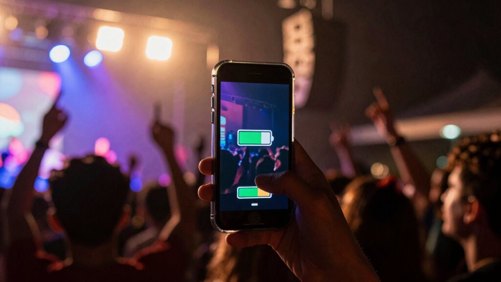 show nights drain batteries quickly