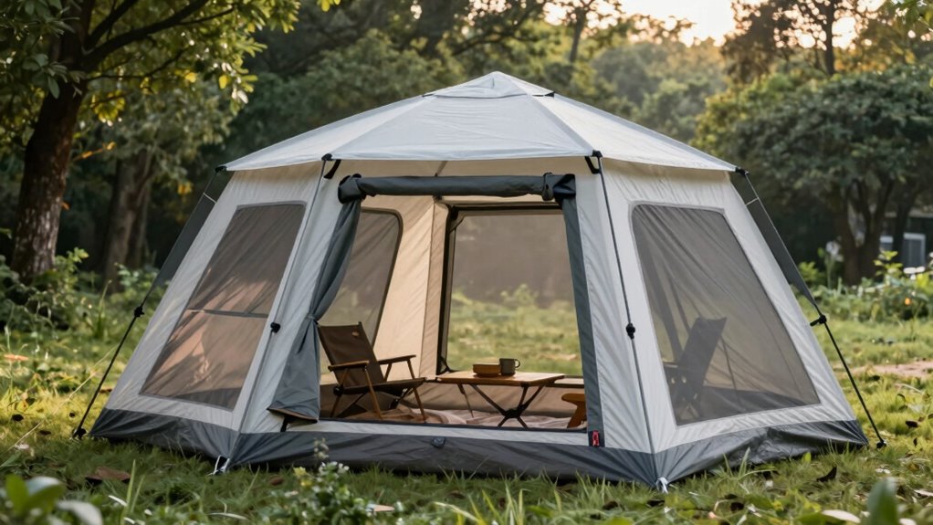 spacious ventilated bug proof tent