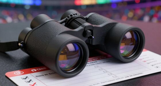 stadium concert binoculars checklist