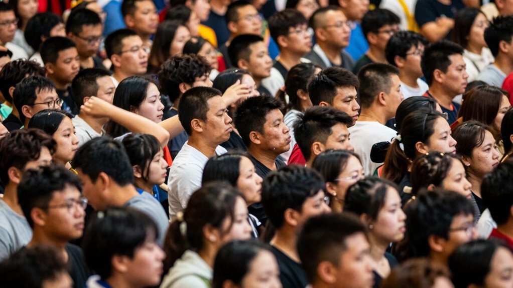 sudden crowd movement shifts