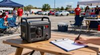 tailgating quiet generator tips