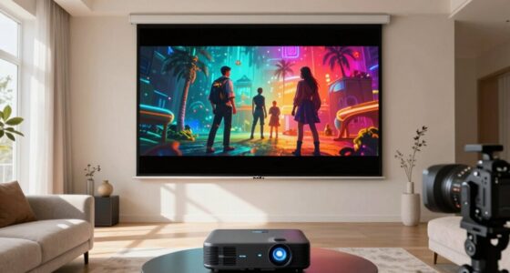 top bright room projector screens