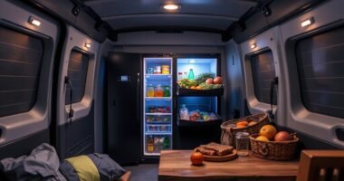 top dual zone van fridge