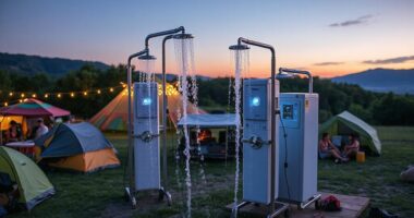 top festival camping shower options