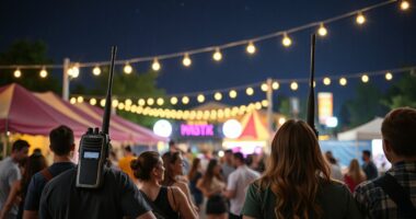 top festival two way radios