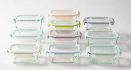 top glass meal storage
