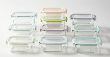 top glass meal storage