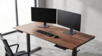 top heavy duty dual monitor desks