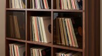 top record storage shelf options