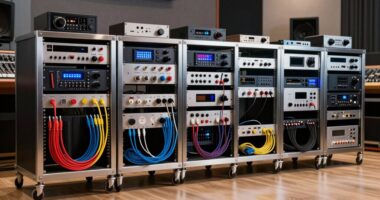 top rolling audio racks