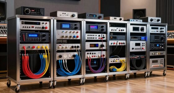 top rolling audio racks