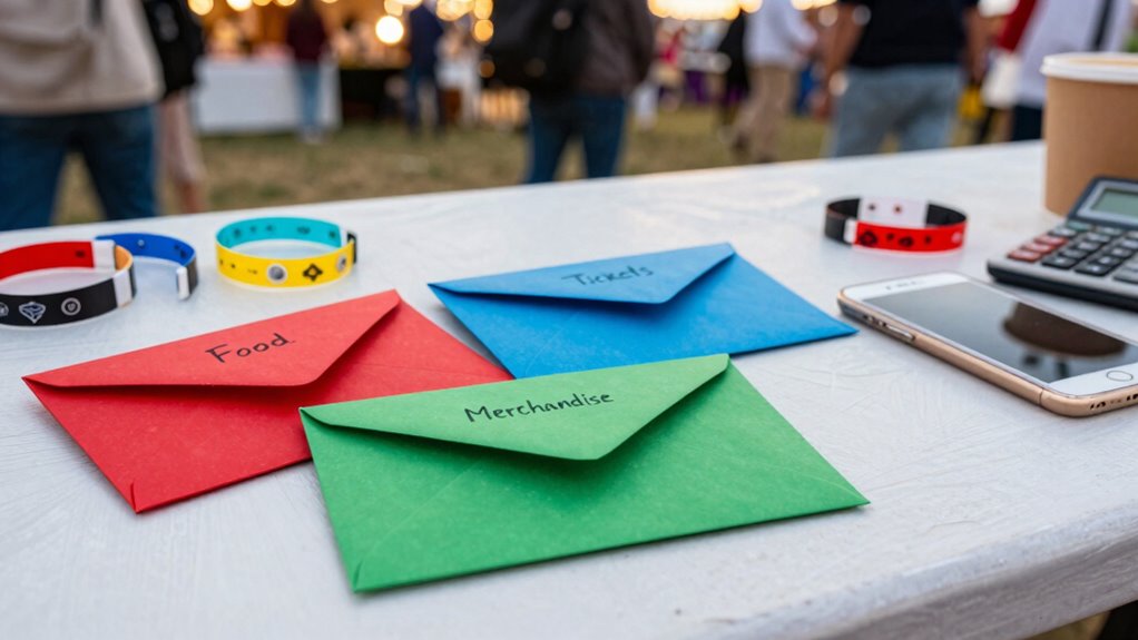 track festival expenses diligently