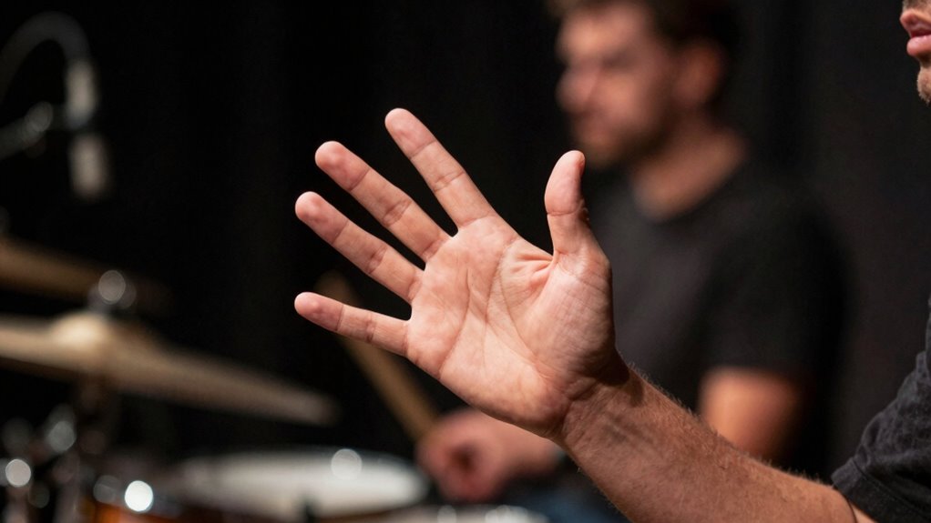 use clear hand signals consistently