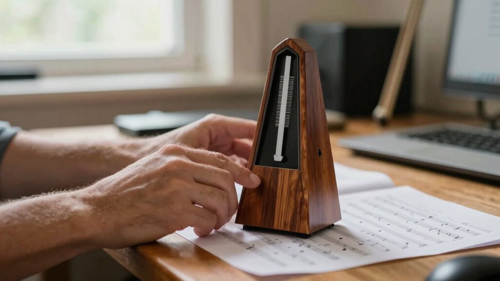 use metronome for precision