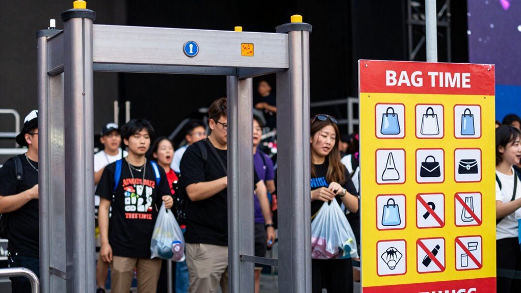 venue bag size restrictions