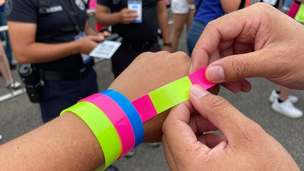 verify ticket and wristband