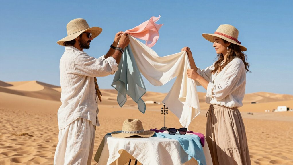 wear lightweight breathable clothing