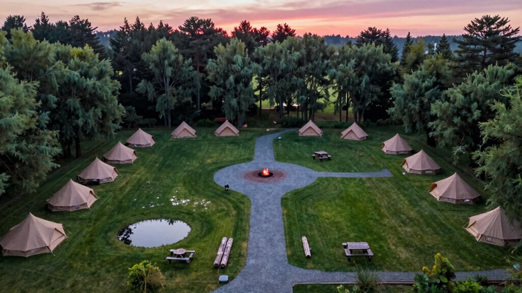 campfire safety and tent placement