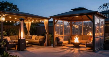 comparing patio and shelter